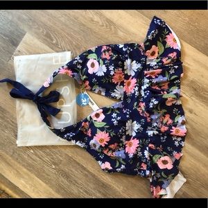 Cropped tankini/bikini NWT